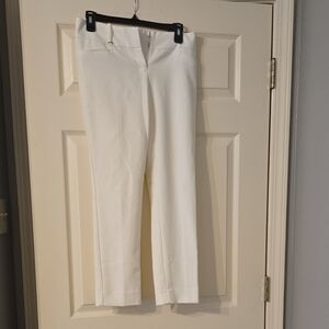 The Limited Crisp White Cropped Pants
